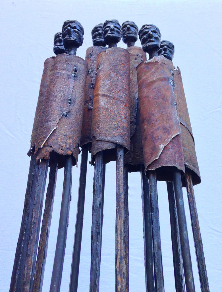 Choir. Steel sculpture by Tony O'Keefe