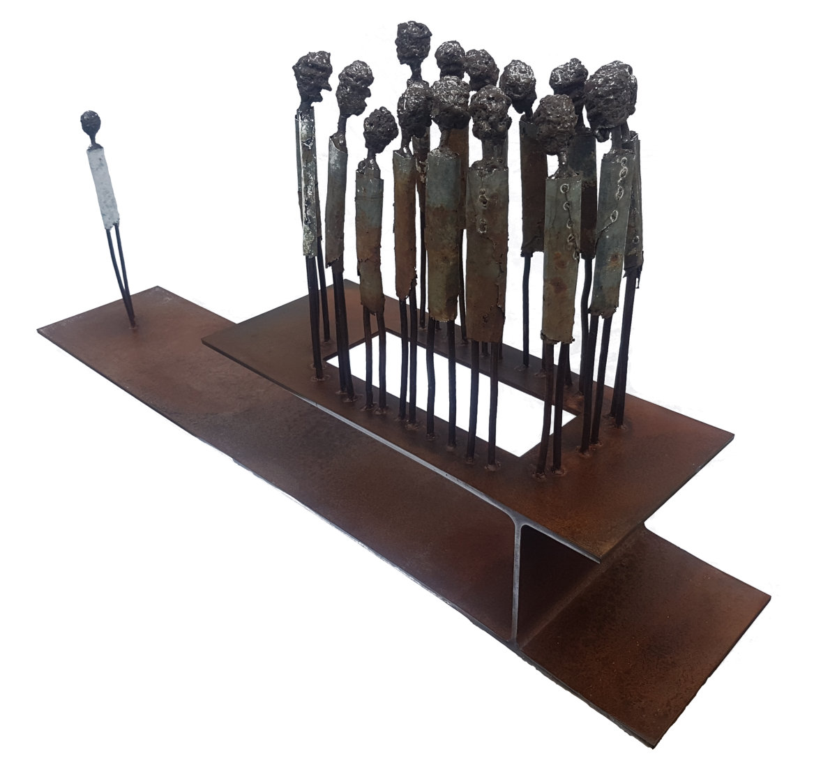 Afterlife. Steel sculpture by Tony O'Keefe. Queenstown Artist.