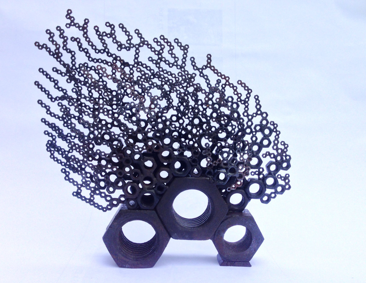 Gradient 6. Steel sculpture by Tony O'Keefe. Queenstown artist.