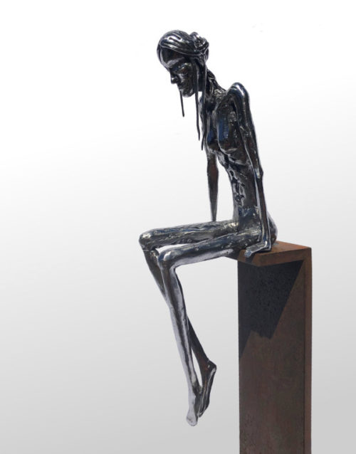 Steel sculpture by Tony O'Keefe. Artist from Queenstown New Zealand