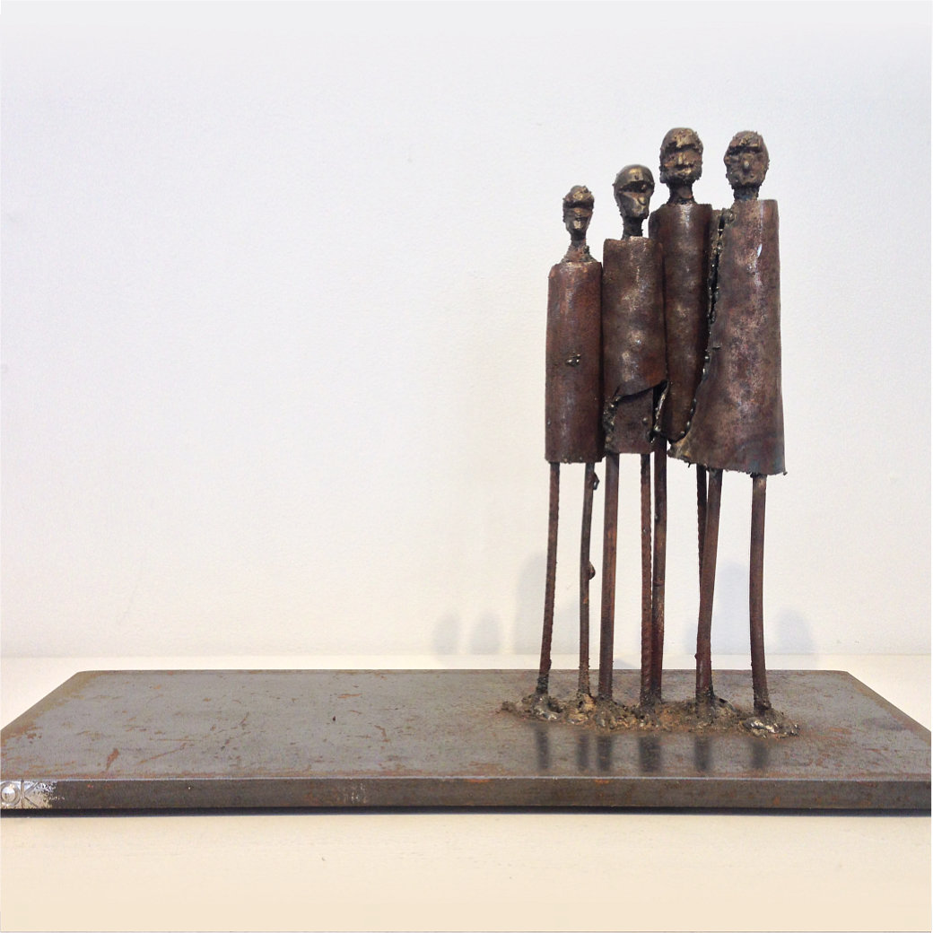 steel junk art sculpture by Tony O'Keefe, Queenstown New Zealand