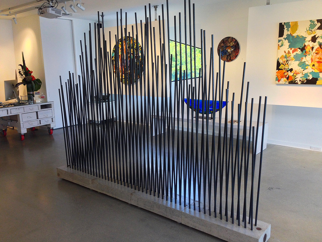 Inteference - Steel sculpture by Tony O'Keefe. Queenstown Artist.