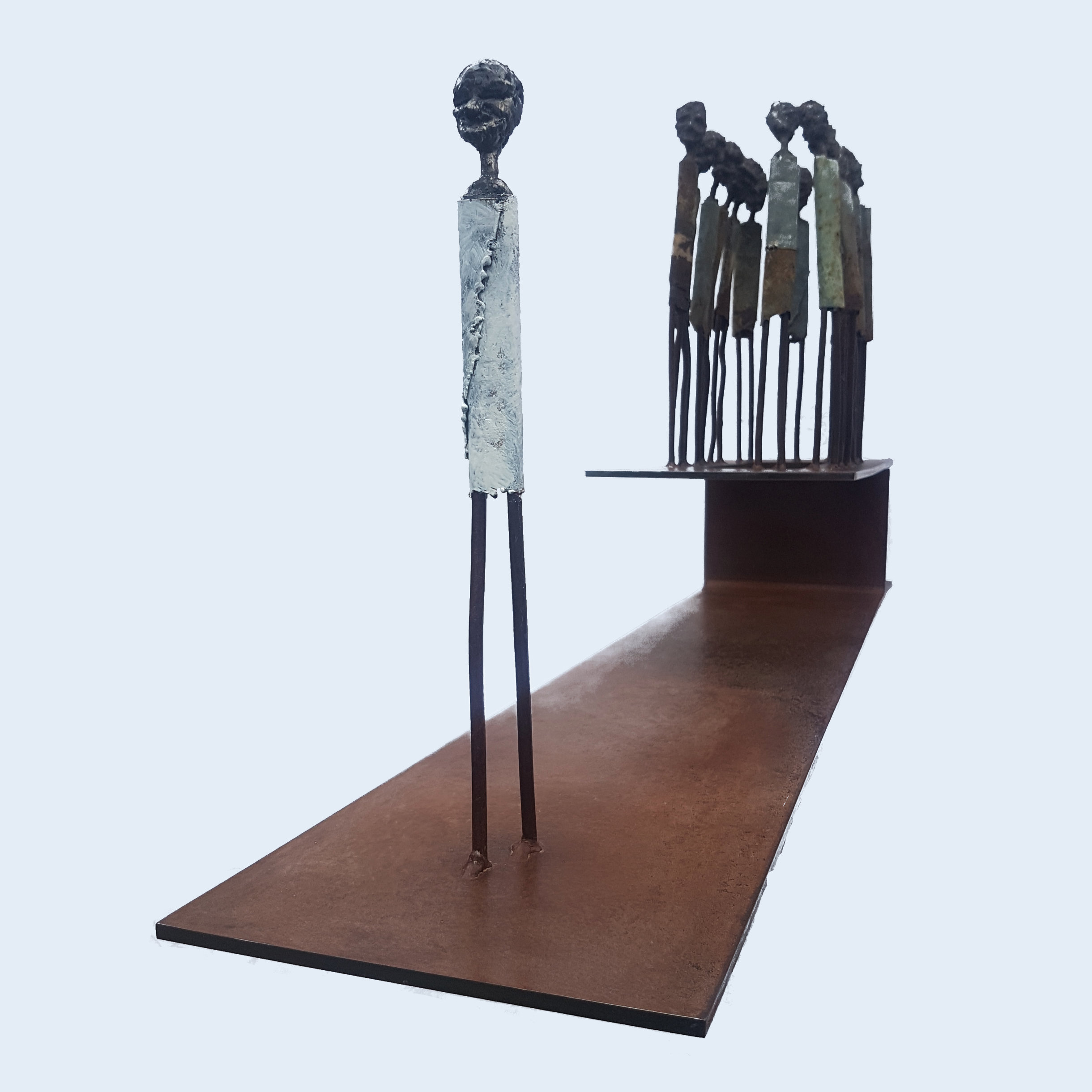 Afterlife. Steel sculpture by Tony O'Keefe. Queenstown Artist.