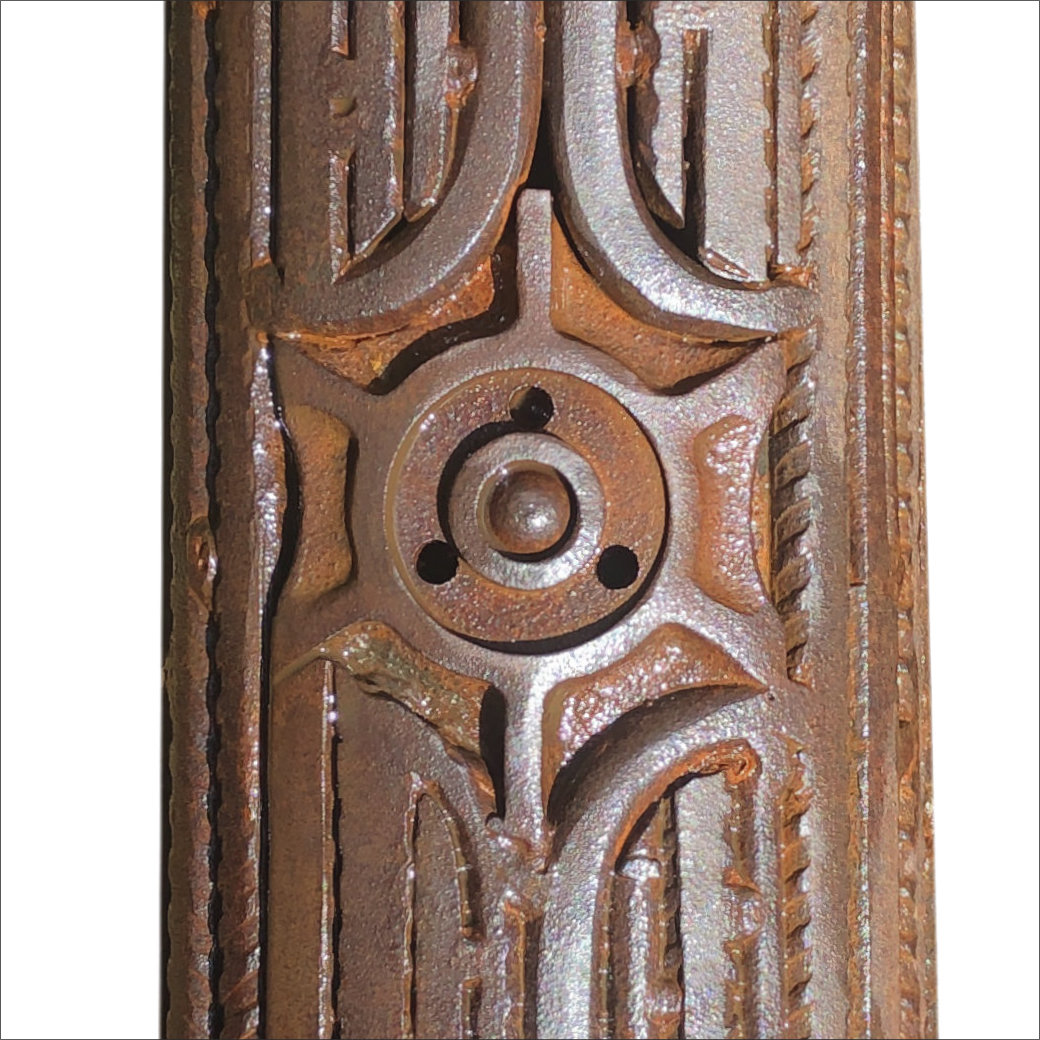 Bessemer's Orchid. Steel sculpture by Tony O'Keefe. New Zealand artist from Queenstown.