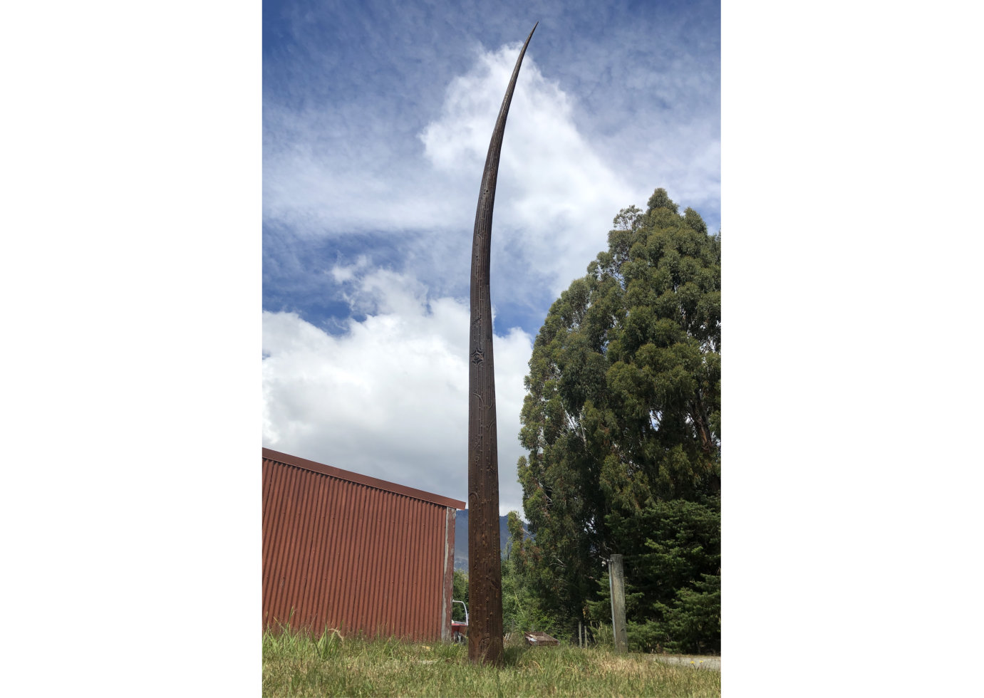Steel sculpture by Tony O'Keefe. Artist from Queenstown, New Zealand