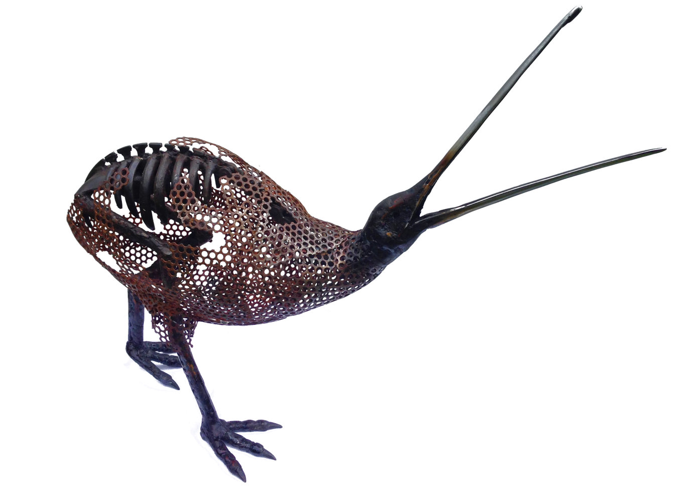 Steel sculpture by Tony O'Keefe. Artist from Queenstown, New Zealand