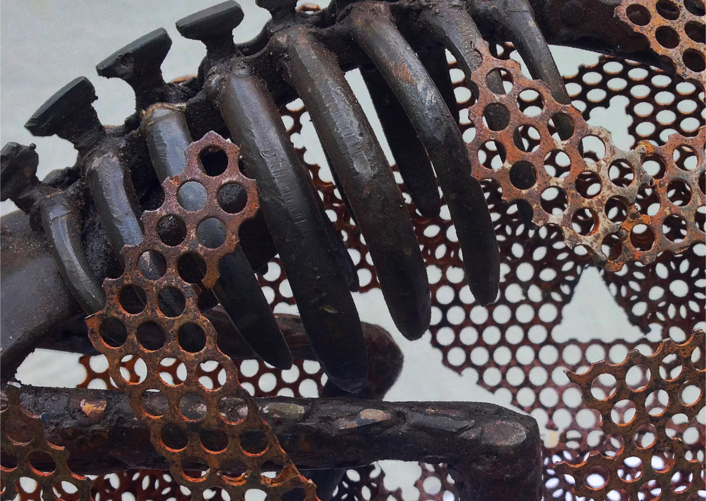 Steel sculpture by Tony O'Keefe. Artist from Queenstown, New Zealand